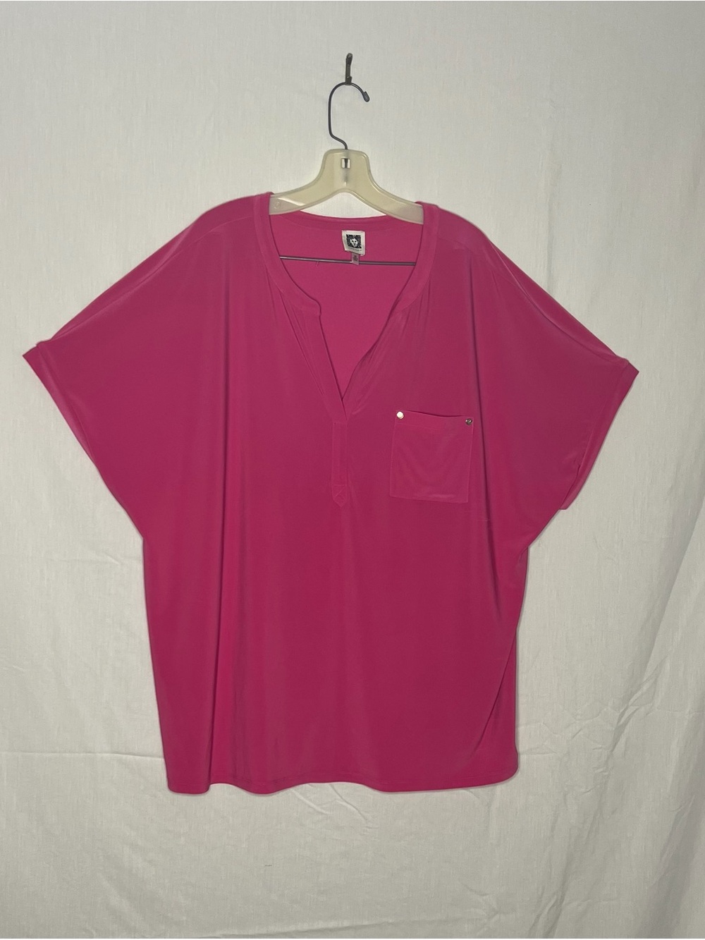 Anne Klein Hot Pink Blouse
